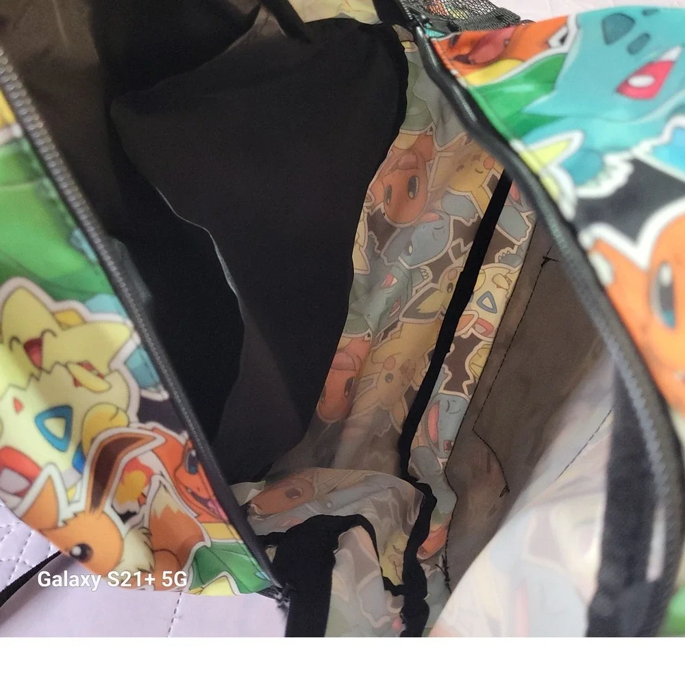 Pokemon Bioworld Pikachu Eevee Characters Backpack Multi Color School Bag Kids